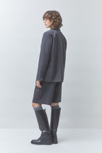 SUNCOO — Blazer rayé DWEN anthracite — vue 3