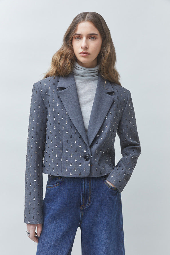 Veste DIAMOND gris SUNCOO — vue 2