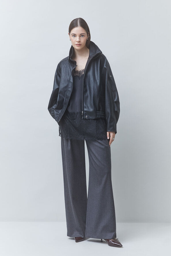 SUNCOO — Manteau EARLY noir — vue 1
