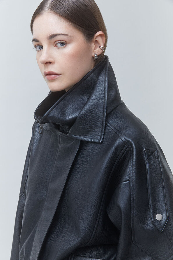 SUNCOO — Manteau EARLY noir — vue 4