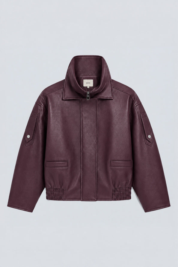 SUNCOO — Manteau EARLY bordeaux — vue 5