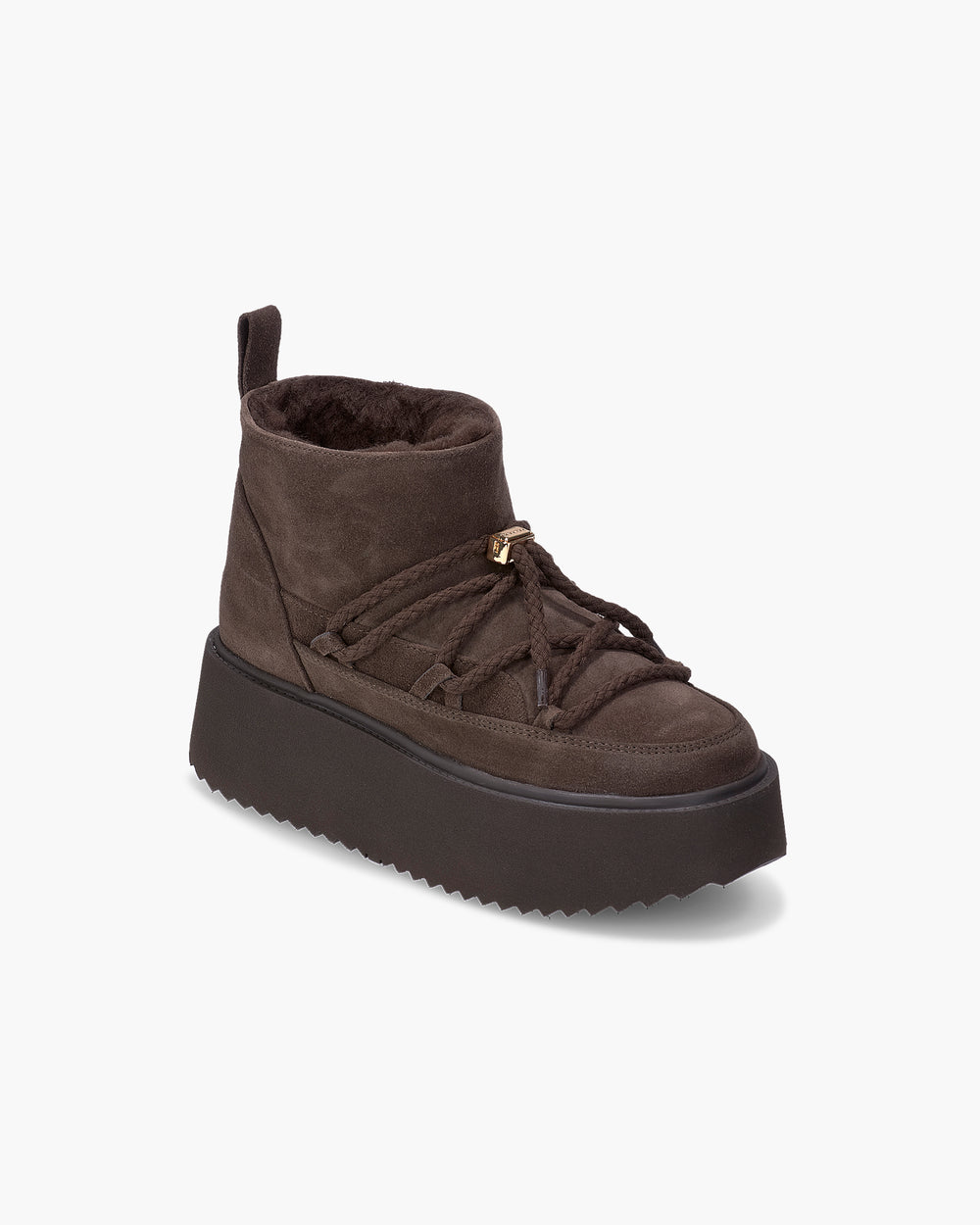 INUIKII Classic Low Platform – Marron – vue studio 2