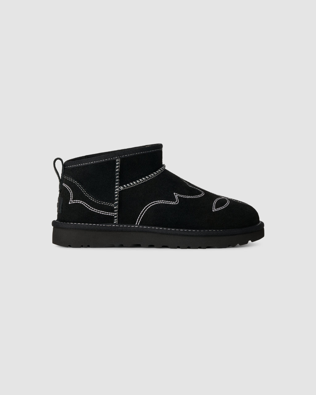 UGG Botte Classic Ultra Mini Western Noir — vue 4