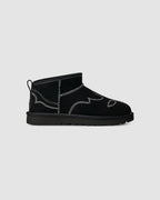 UGG Botte Classic Ultra Mini Western Noir — vue 4