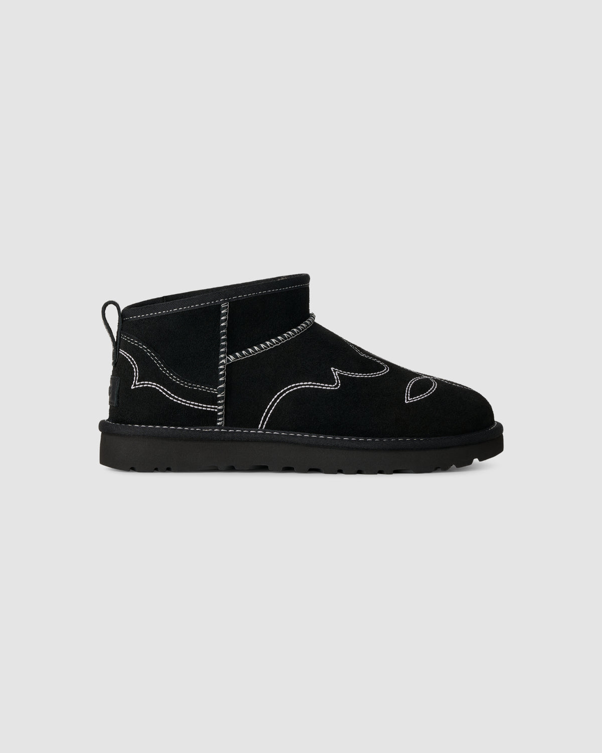 UGG Botte Classic Ultra Mini Western Noir — vue 4
