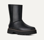 UGG Botte Uptowner Short en cuir Noir — vue 2