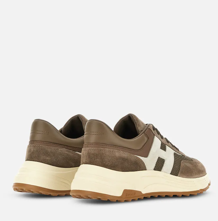 Sneakers Hogan Hyperlight velours – Marron – HXM5630FR30VFV739Y – vue 3