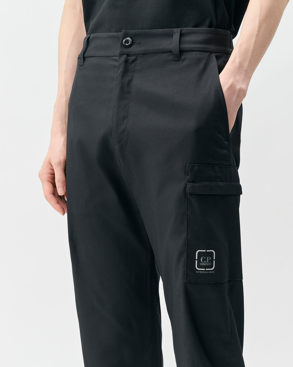 Pantalon cargo Metropolis Series Technical Panama C.P. Company – Noir – vue 4