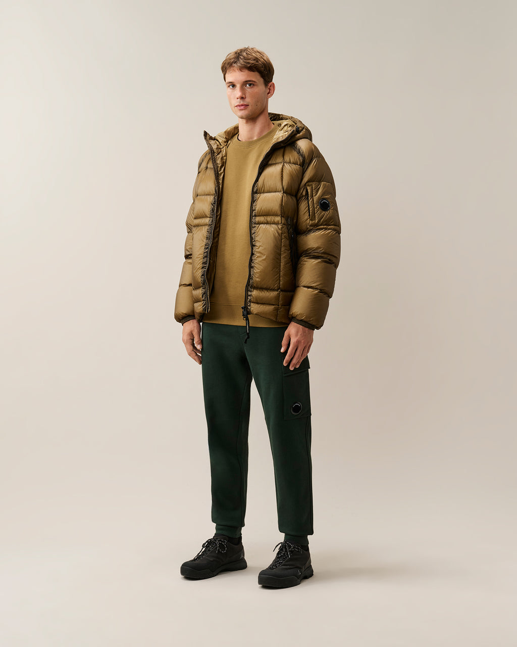 Jogging Diagonal Raised Fleece Lens C.P. Company – Ponderosa Pine – vue 18