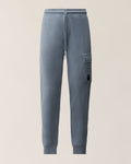 Jogging cargo Brushed and Emerized Diagonal Fleece Lens C.P. Company – Orion Blue – vue 1