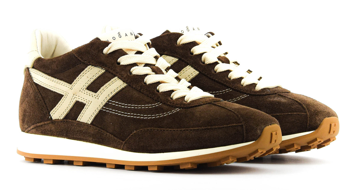 Hogan – Baskets Athletic H699 femme – Chocolat – HXW6990GA2FUHT0R1L – vue 2