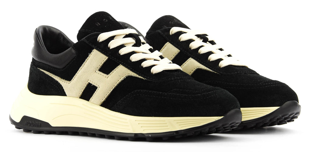 Sneakers Hogan Hyperlight nubuck – Noir – HXM5630FR30S9G739X – vue 2