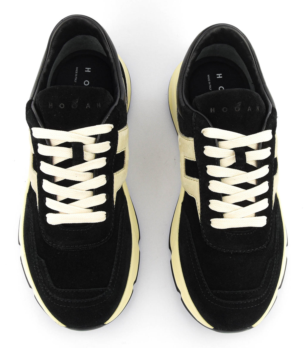 Sneakers Hogan Hyperlight nubuck – Noir – HXM5630FR30S9G739X – vue 4