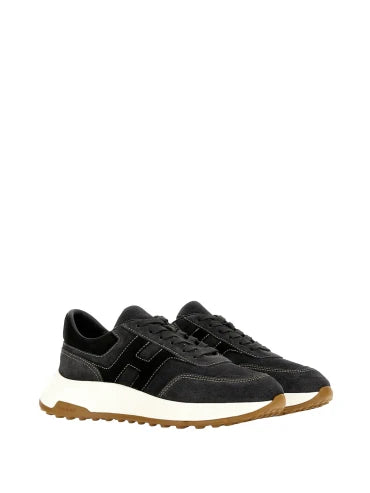 Sneakers Hogan Hyperlight effet denim – Noir – HXM5630FR3CVFY0063 – vue 2