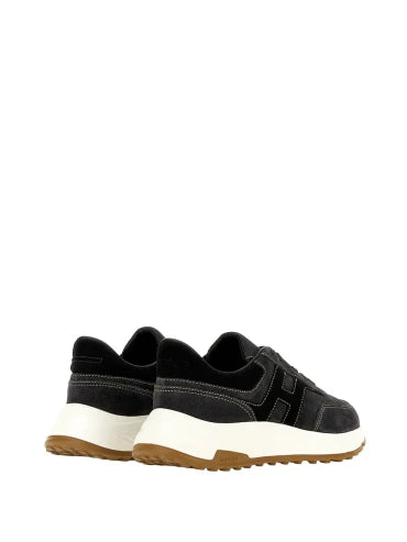 Sneakers Hogan Hyperlight effet denim – Noir – HXM5630FR3CVFY0063 – vue 3
