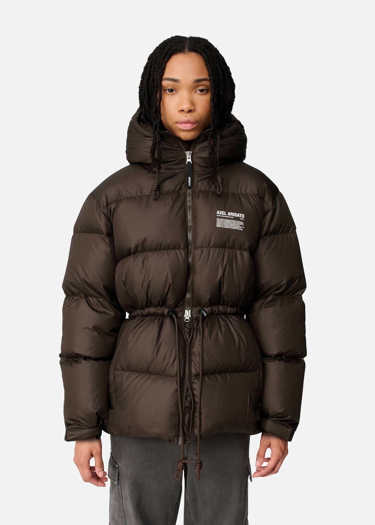 Axel Arigato Rhode Down Jacket femme – Marron – vue 10