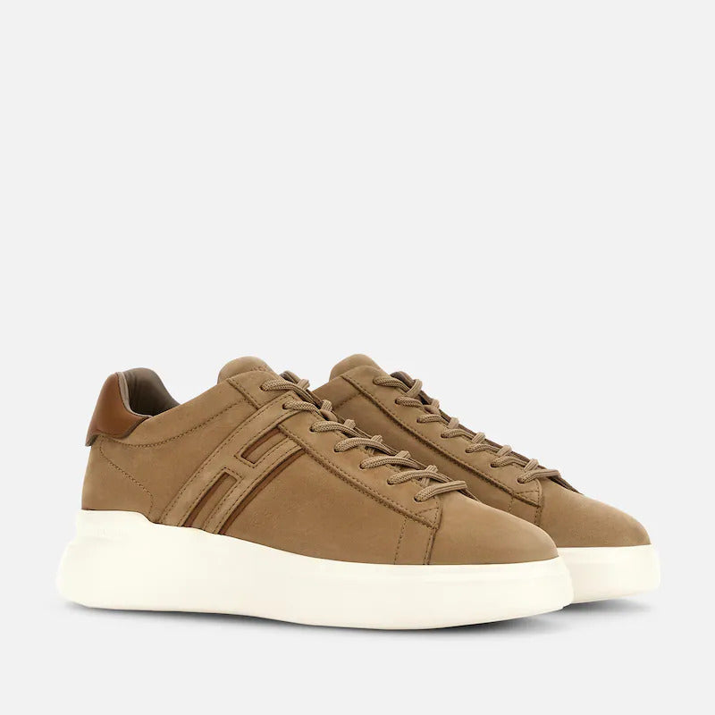 Sneakers Hogan H580 nubuck – Beige – HXM5800DV42UIE0FDO – vue 2