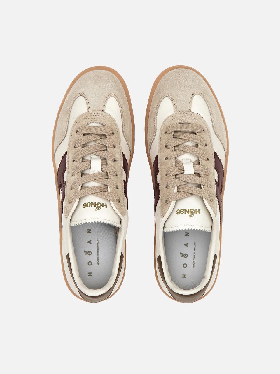 Hogan – Baskets Cool femme – Bordeaux – HXW6470FB60UHC964Q – vue 4
