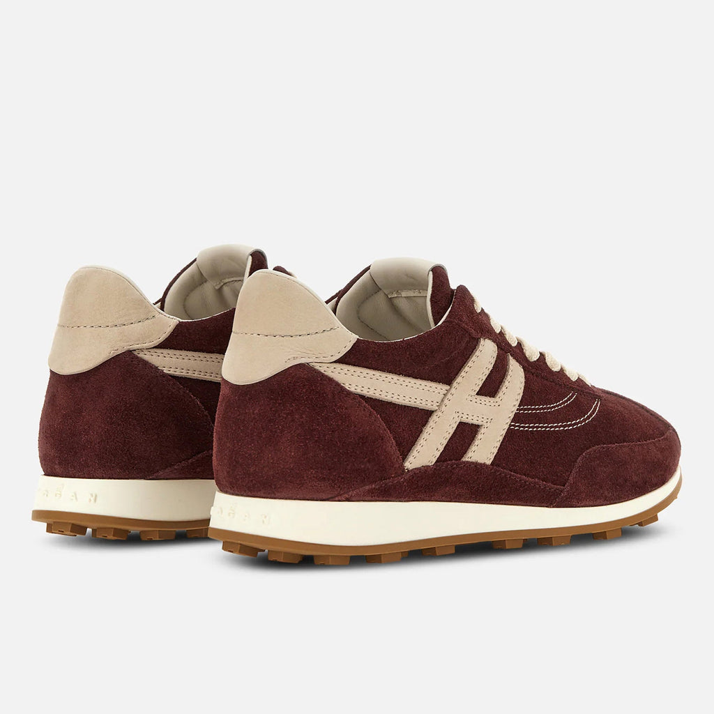 Hogan – Baskets Athletic H699 femme – Bordeaux – HXW6990GA2FUHT0FD8 – vue 4