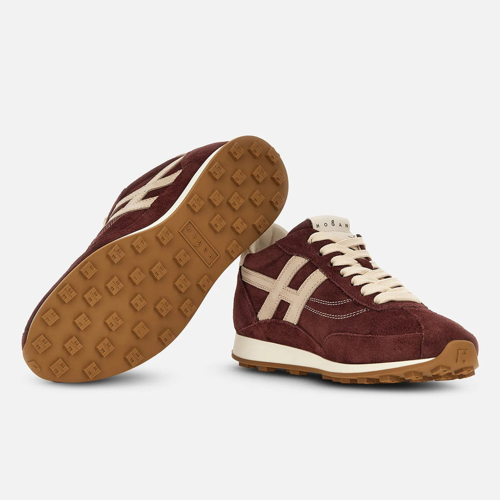 Hogan – Baskets Athletic H699 femme – Bordeaux – HXW6990GA2FUHT0FD8 – vue 5