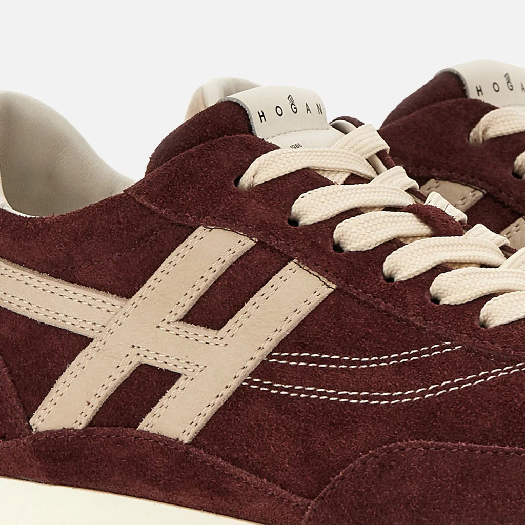 Hogan – Baskets Athletic H699 femme – Bordeaux – HXW6990GA2FUHT0FD8 – vue 7