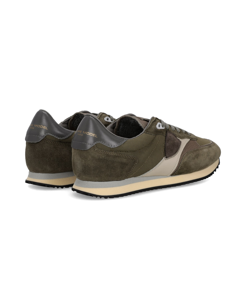 Philippe Model – Baskets Blville homme – Kaki – BVLU-W015 – vue 4