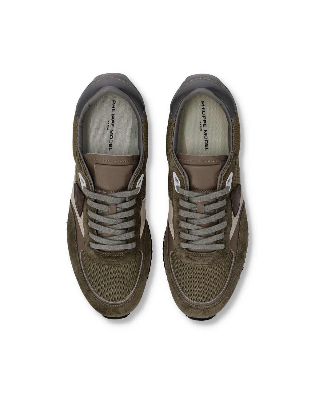 Philippe Model – Baskets Blville homme – Kaki – BVLU-W015 – vue 3