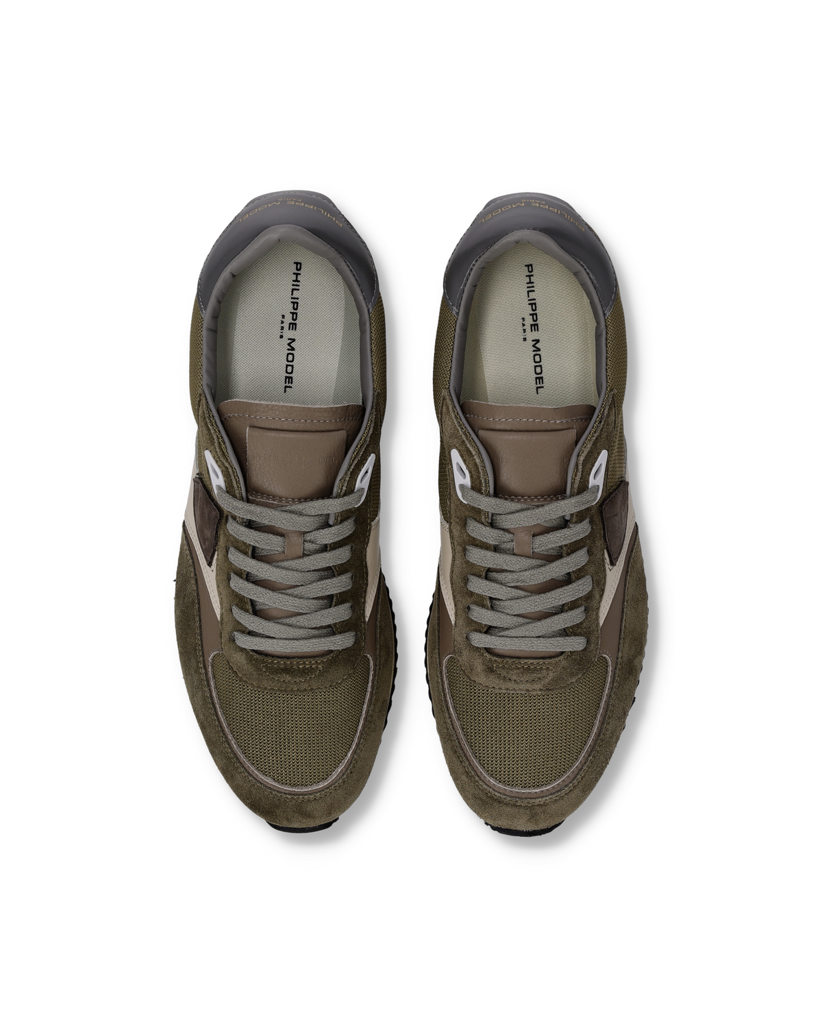 Philippe Model – Baskets Blville homme – Kaki – BVLU-W015 – vue 3