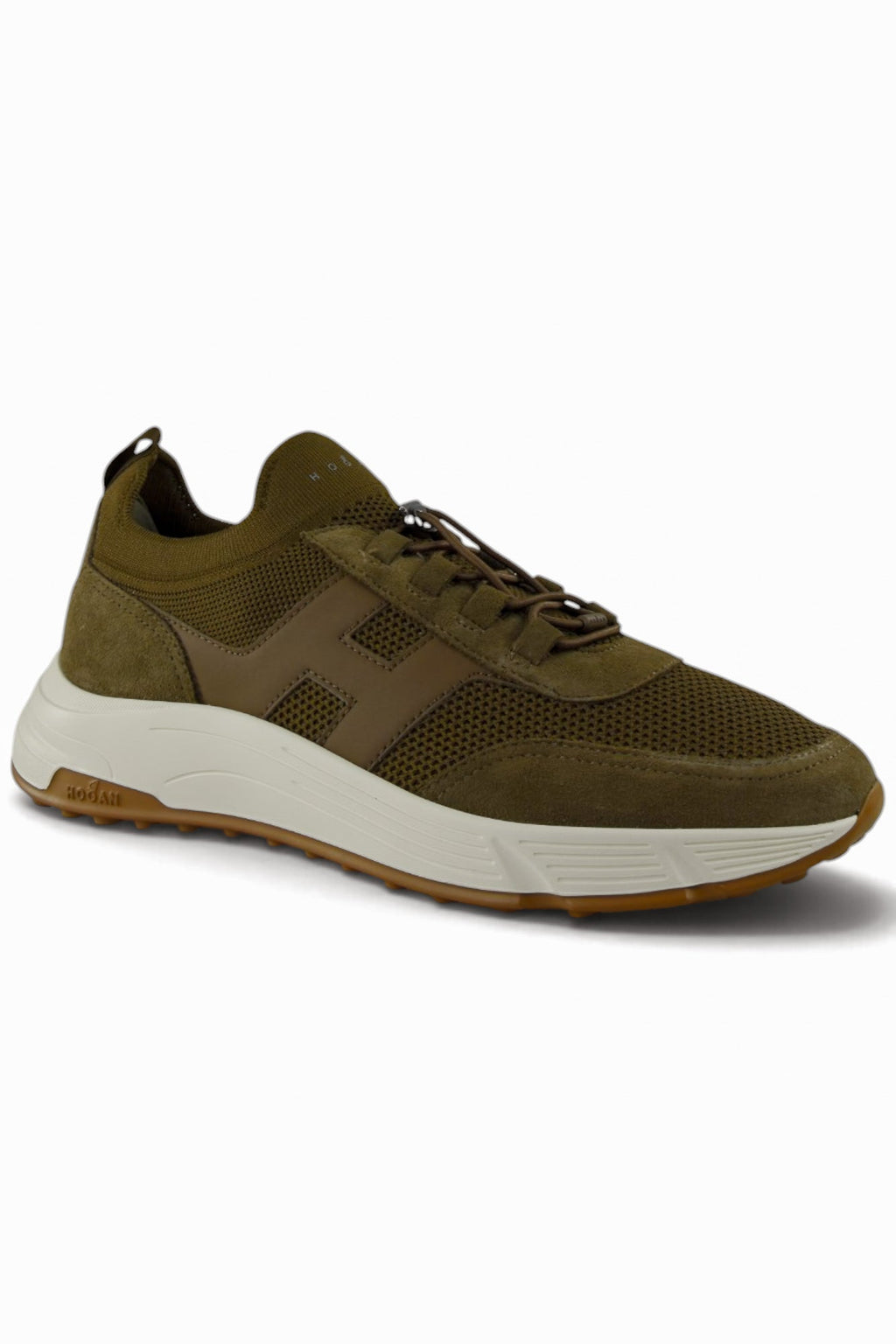 Sneakers Hogan Hyperlight Knit – Kaki – HXM5630GH90UHOV628 – vue 2