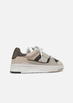 Axel Arigato Clay — cuir et textile Kaki / Marron — vue 7