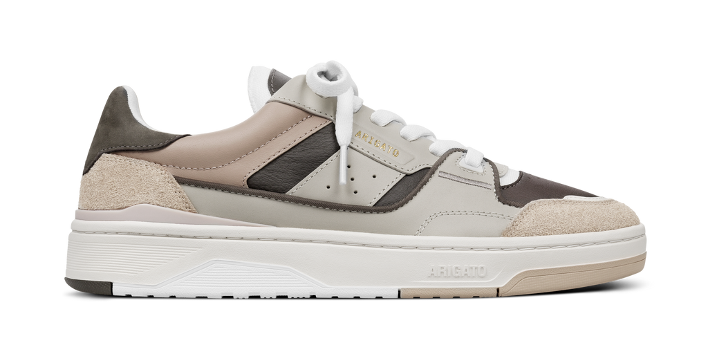 Axel Arigato Clay — cuir et textile Kaki / Marron — vue 5