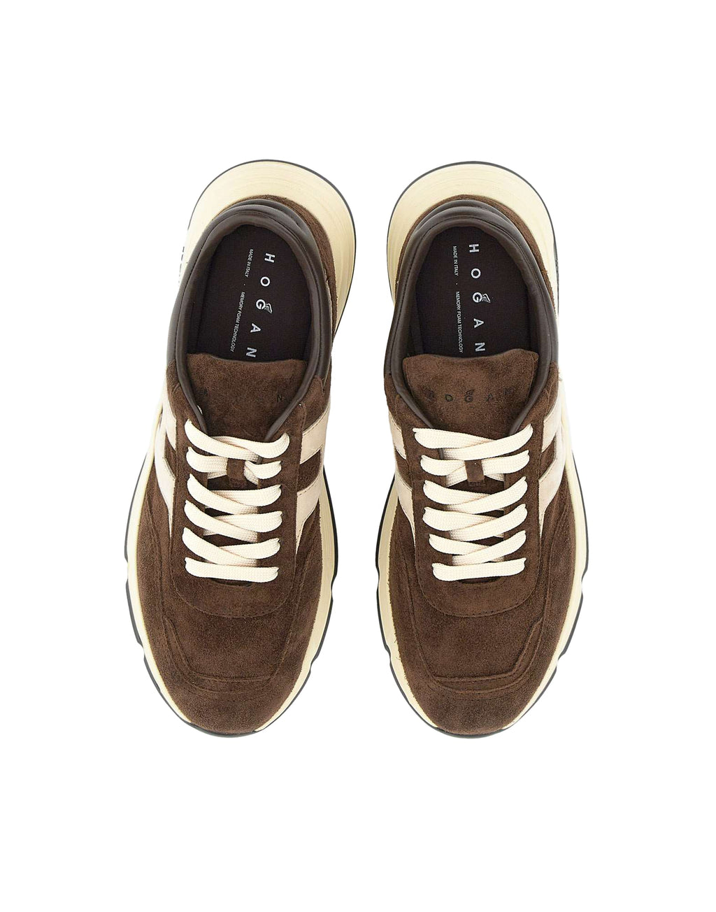 Sneakers Hogan Hyperlight nubuck – Marron – HXM5630FR30S9G739T – vue 4
