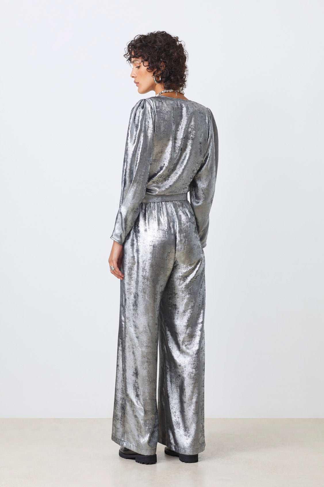 PANTALON LARGE METALISE - JAKE