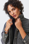 VESTE JEAN CROP LEOPARD - DJACK