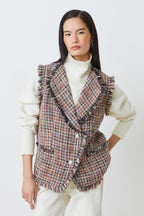 VESTE SANS MANCHE TWEED - DIVY
