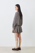 VESTE CROP A CARREAUX - DARIO