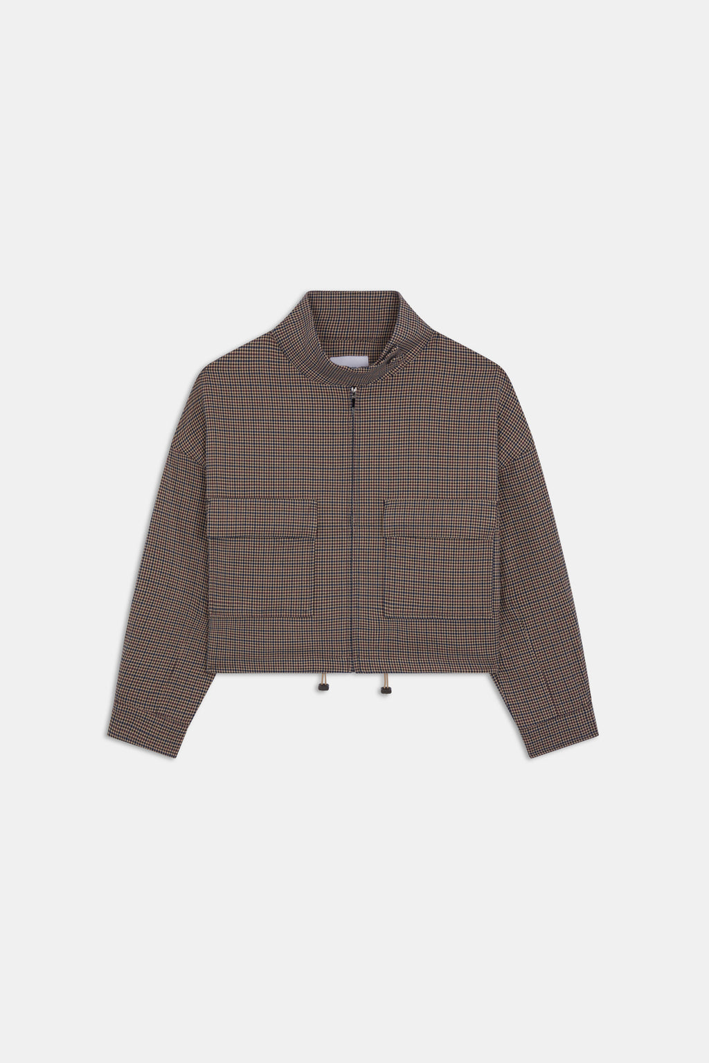 VESTE CROP A CARREAUX - DARIO
