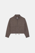 VESTE CROP A CARREAUX - DARIO