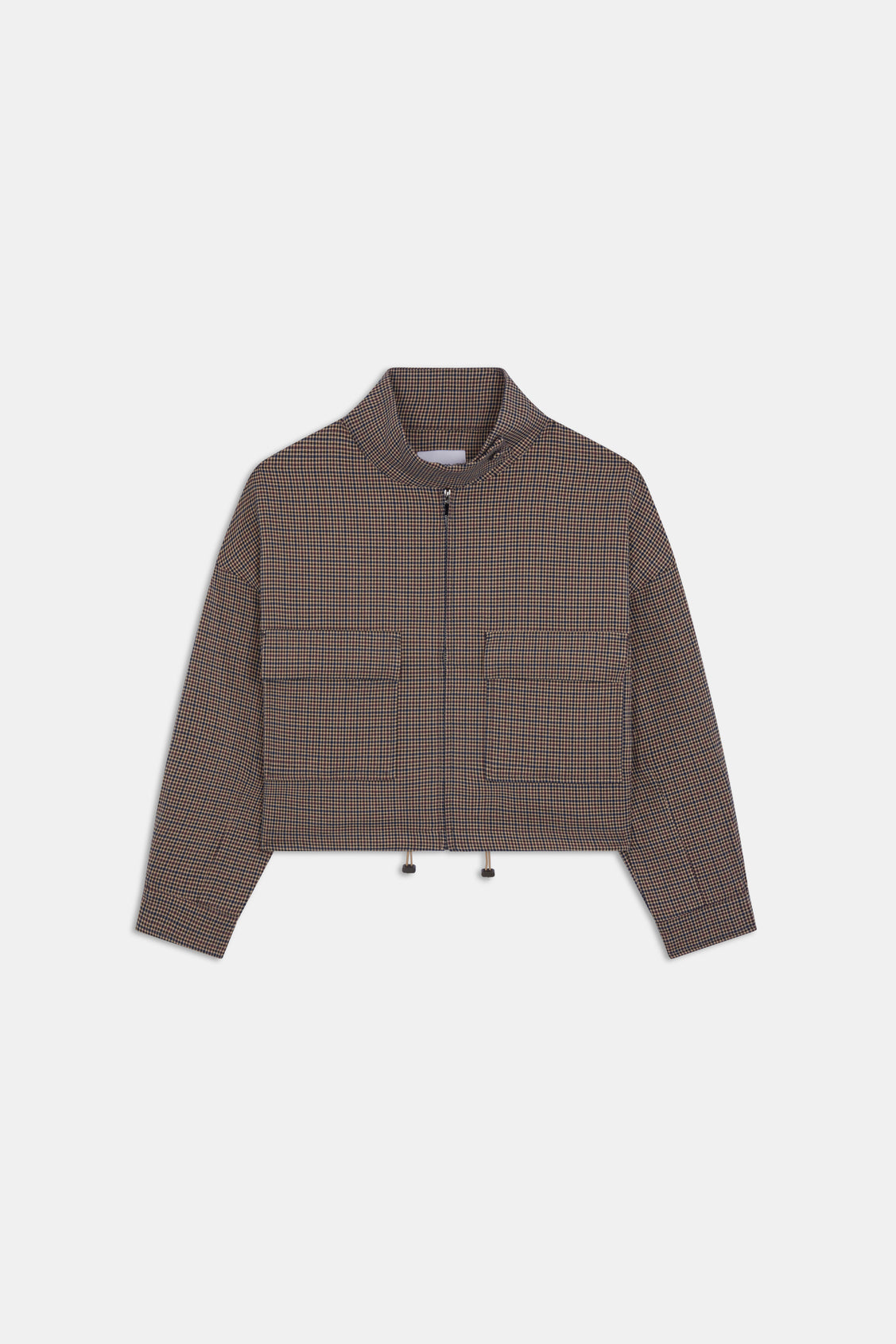 VESTE CROP A CARREAUX - DARIO
