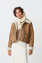 MANTEAU COURT EN LAINE - EAST