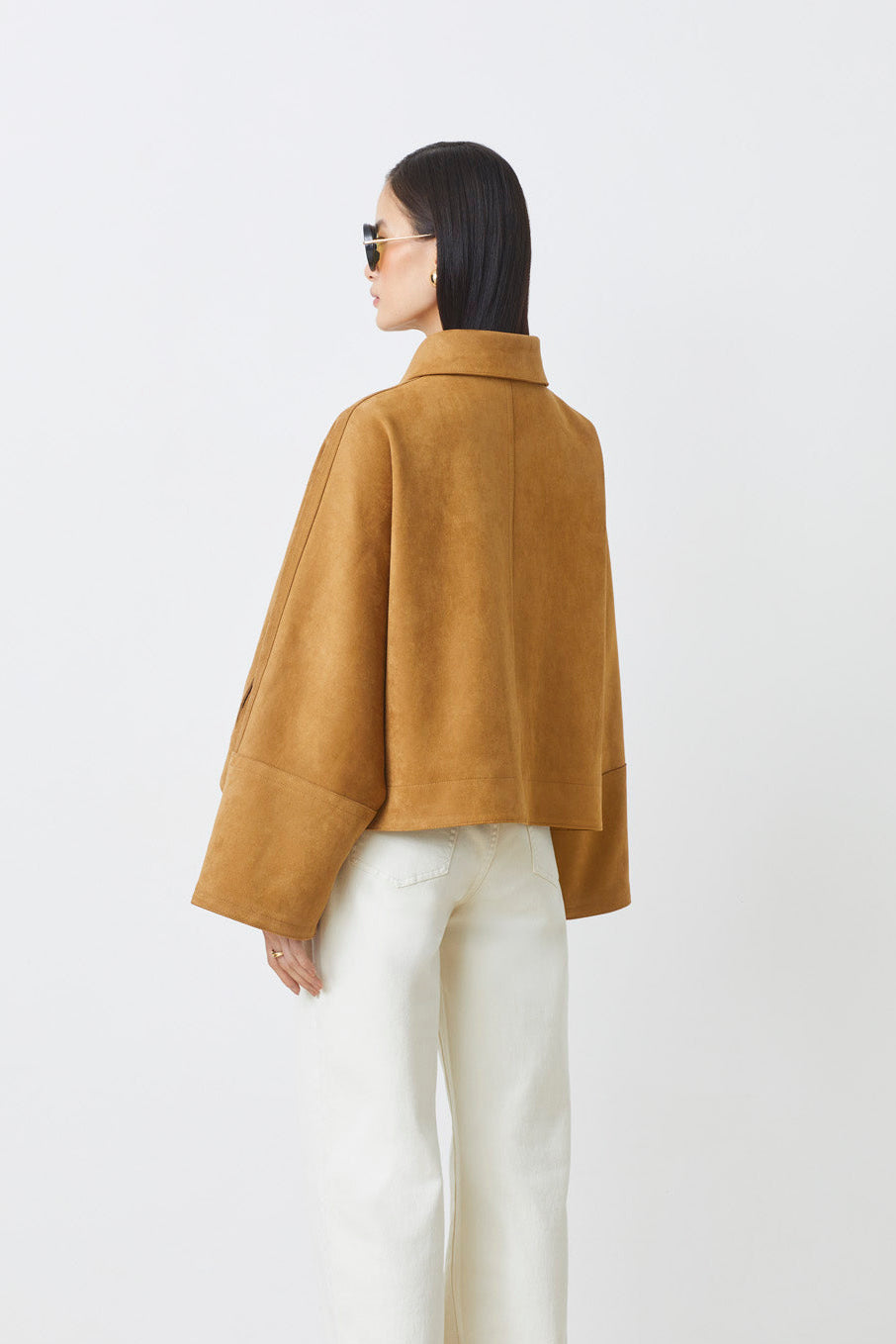 VESTE CROP SUEDE - ELOIZ