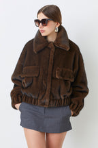 BLOUSON EN FOURRURE - EVAN