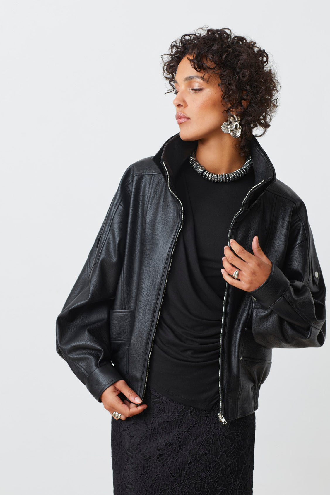 BLOUSON OVERSIZE SIMILI CUIR - EARLY