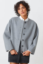 MANTEAU CROP LAINAGE - EDDY