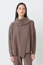 PULL ASYMETRIQUE COL ECHARPE - PALMADA