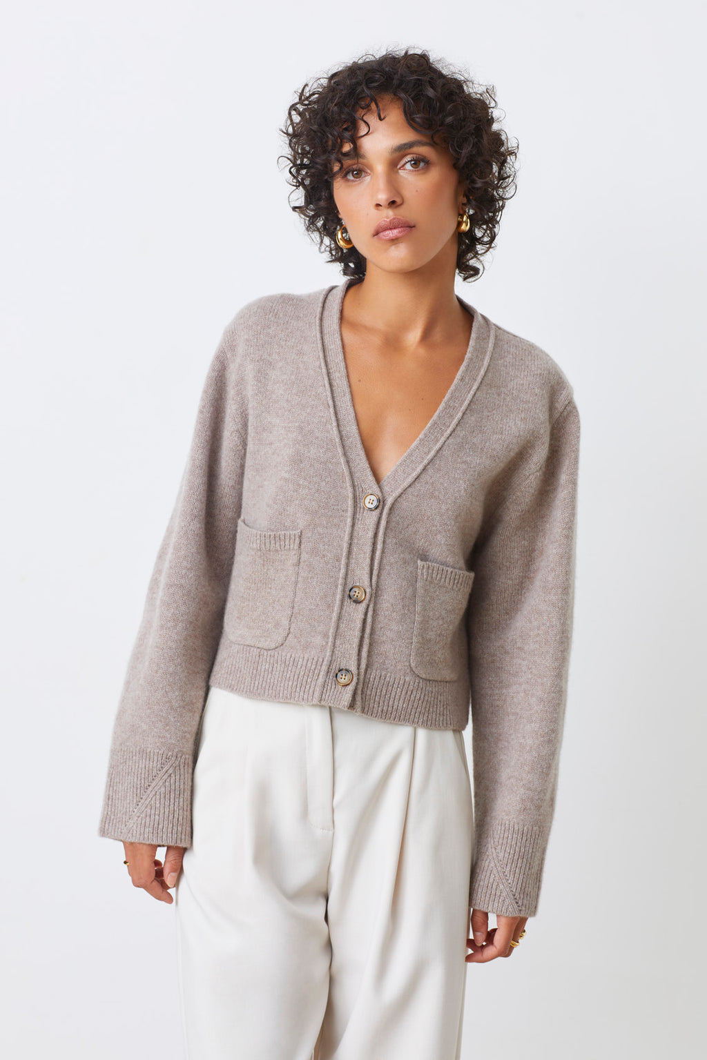 GILLET CROP EN LAINE - GALEIGA
