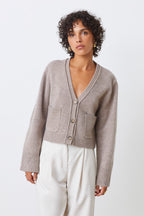 GILLET CROP EN LAINE - GALEIGA