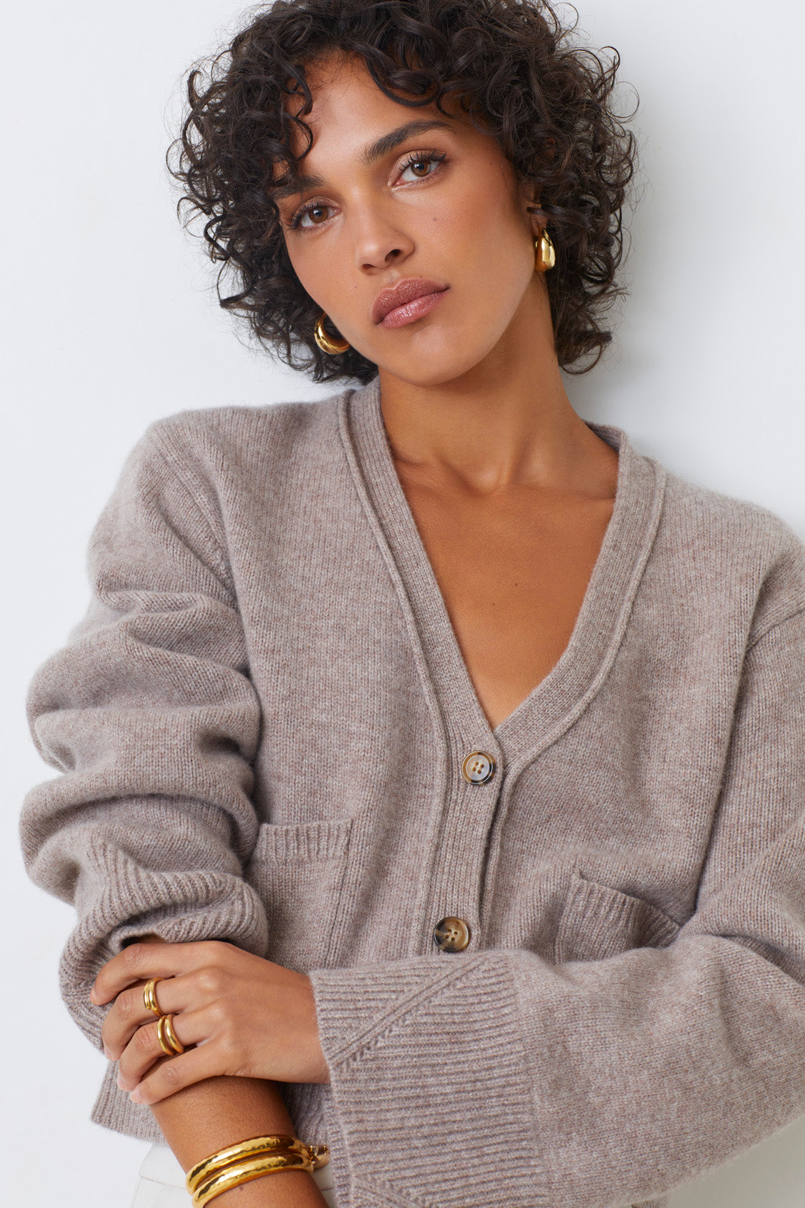 GILLET CROP EN LAINE - GALEIGA