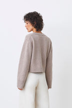 GILLET CROP EN LAINE - GALEIGA