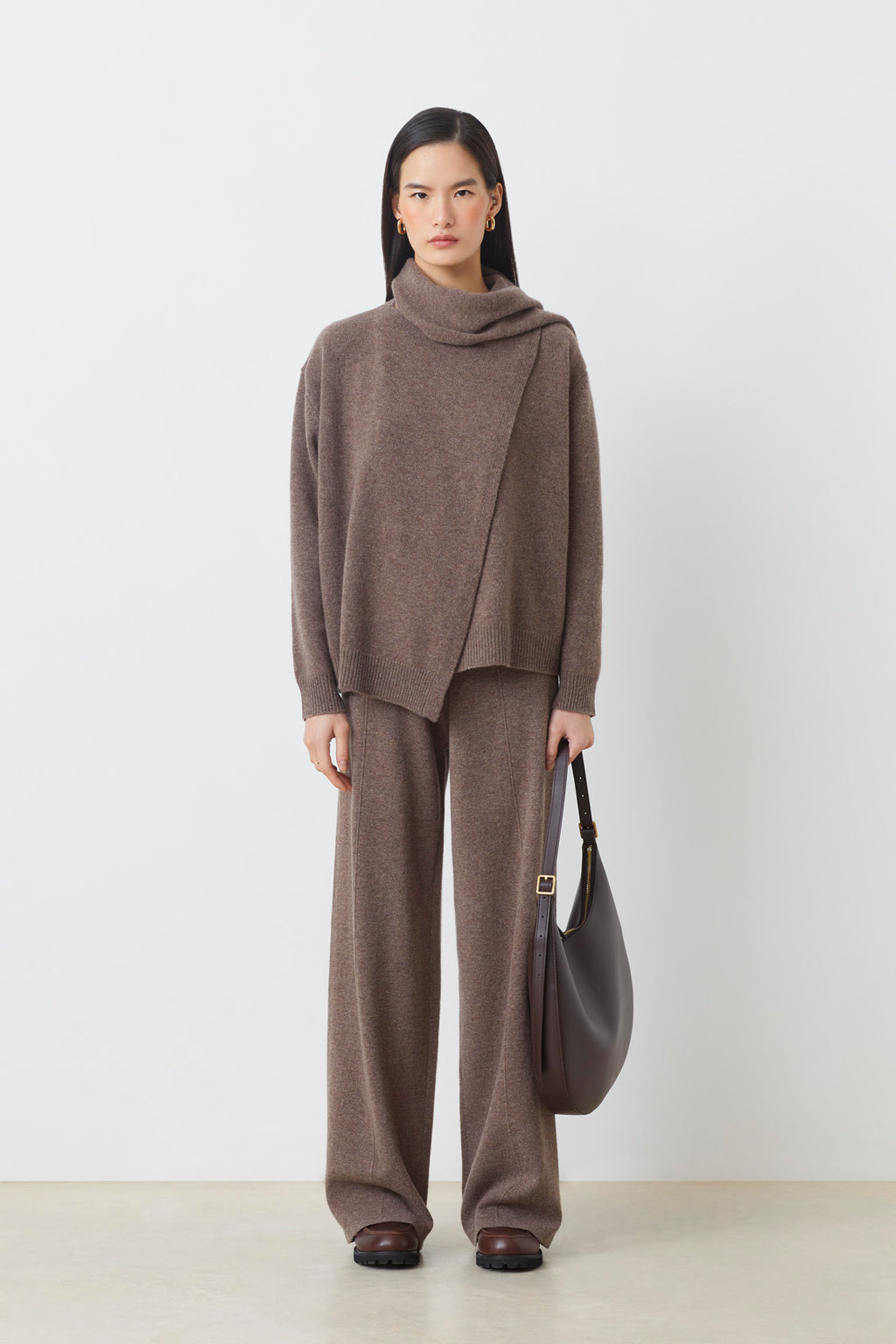 PANTALON LARGE EN MAILLE - JOSEPH